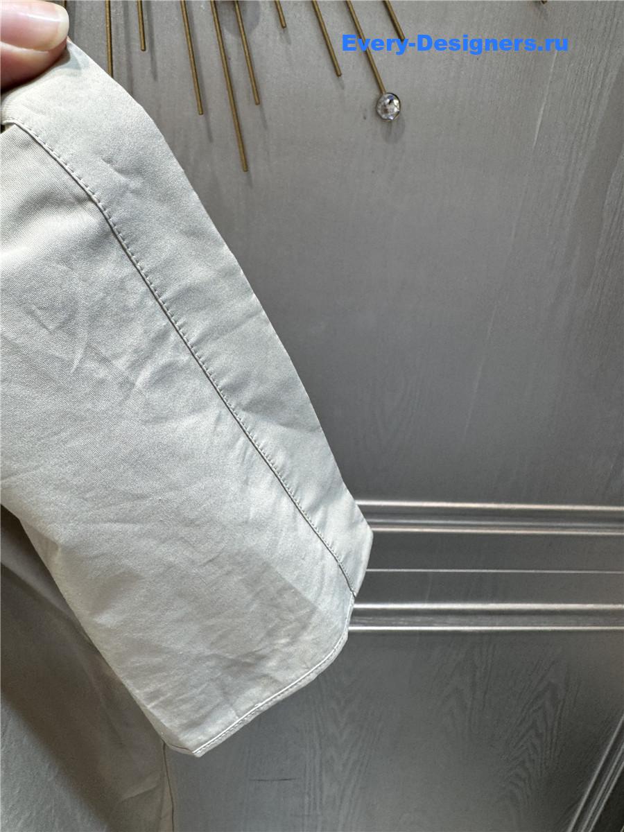 Miu Miu Limestone Panama Dress