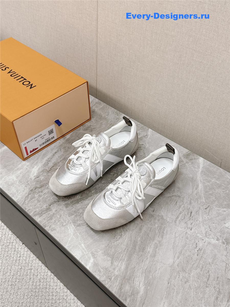 l0vis Vvtt0n silver sneakerina ballet sneakers