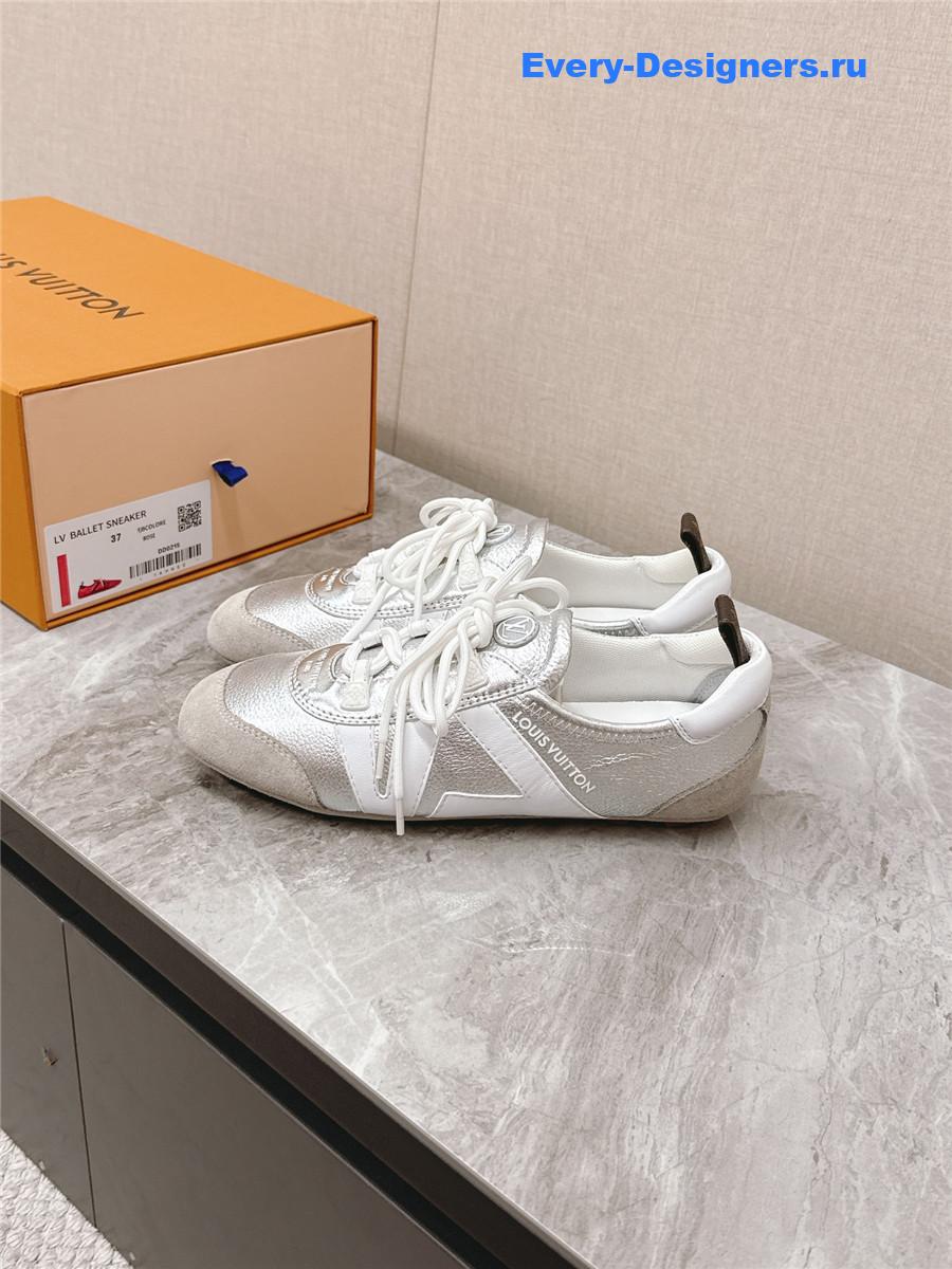 l0vis Vvtt0n silver sneakerina ballet sneakers
