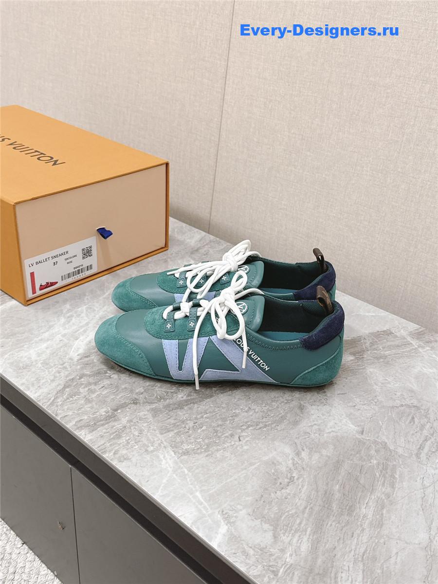 l0vis Vvtt0n green sneakerina ballet sneakers