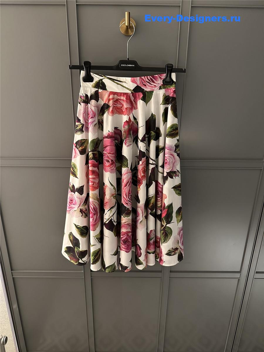 Dolce & Gabbana Floral Circle Skirt
