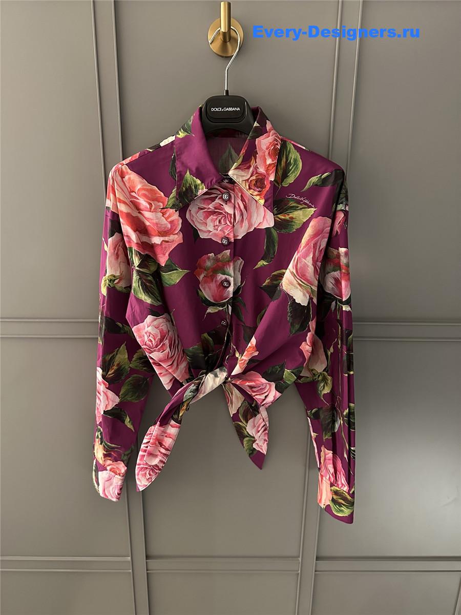 Dolce & Gabbana Rose Print Playsuit