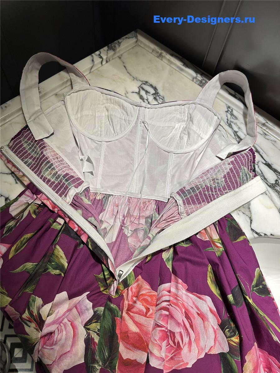 Dolce & Gabbana Floral Ruffle Dress