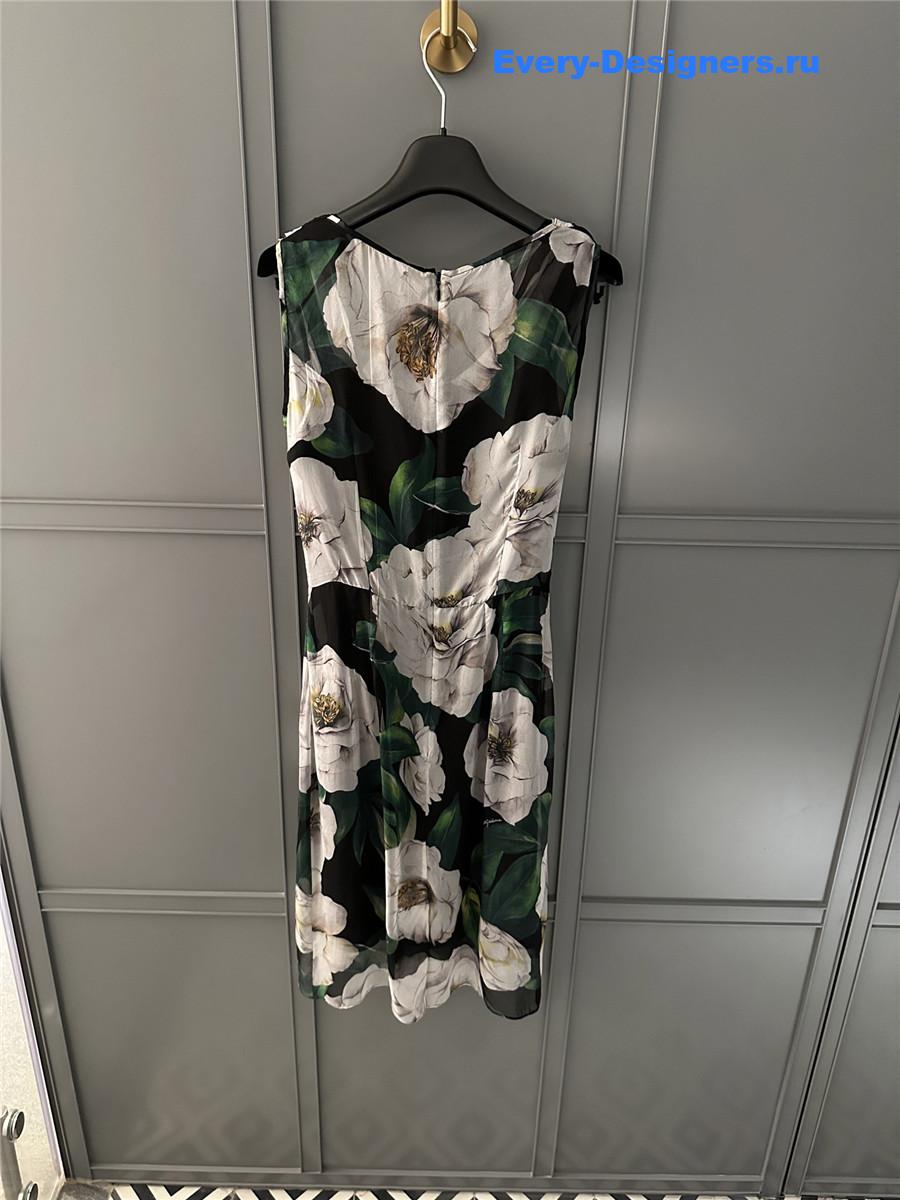 Dolce & Gabbana Floral Silk Chiffon Dress