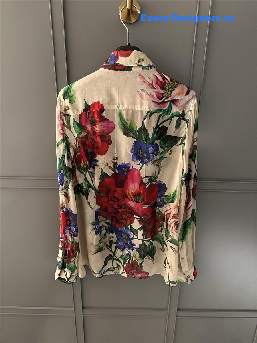 Dolce & Gabbana Floral Silk Shirt