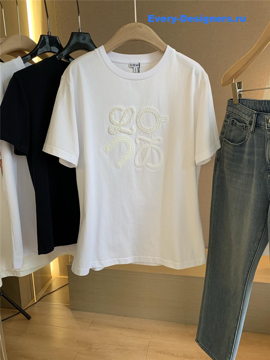 L0ew* relaxed fit white t-shirt