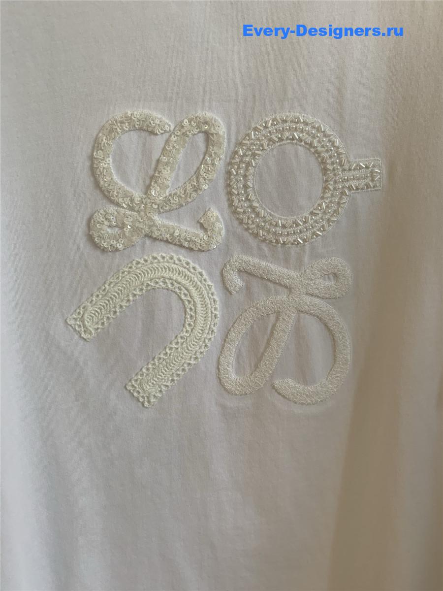 L0ew* relaxed fit white t-shirt