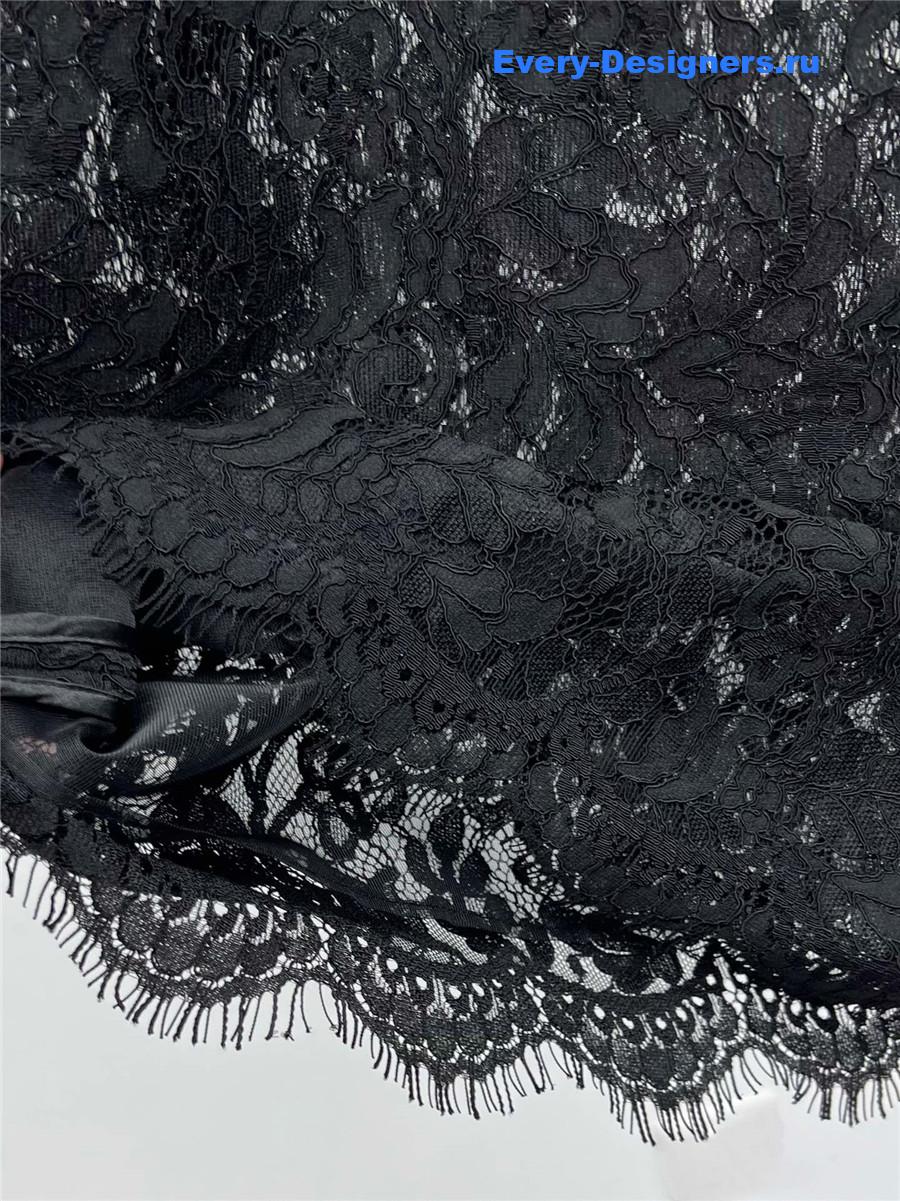 Sa1nt Lau*nt floral lace mini dress