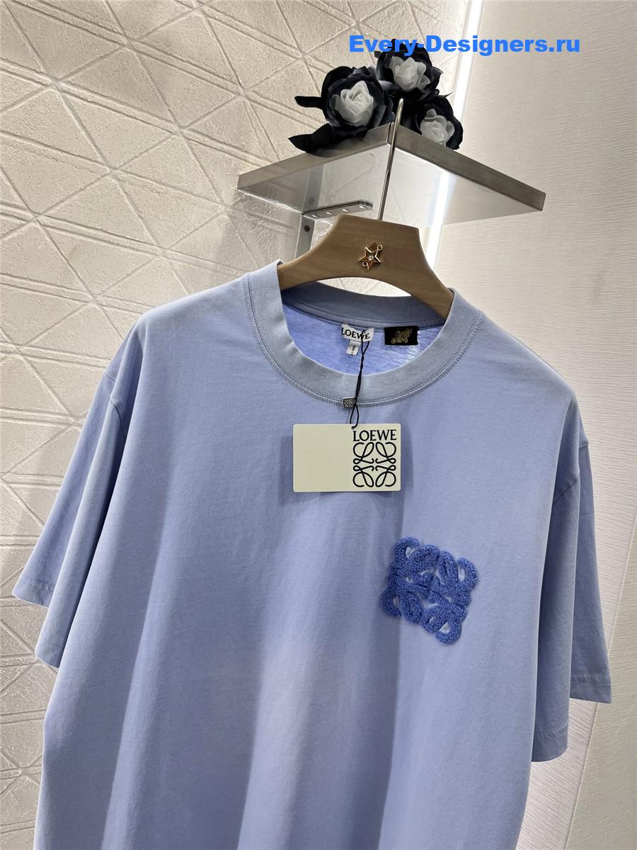 L0ew* blue short-sleeved t-shirt