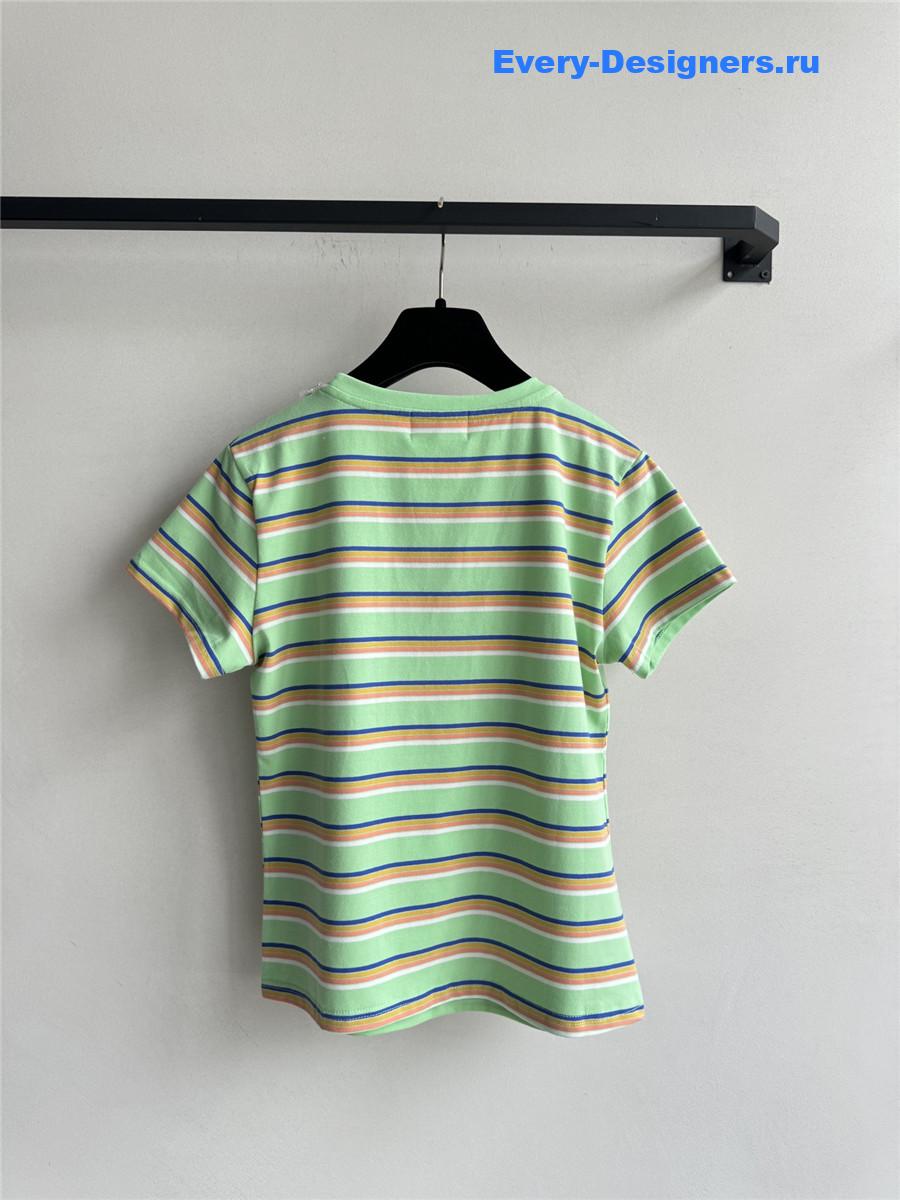 Ch**el green striped t-shirt