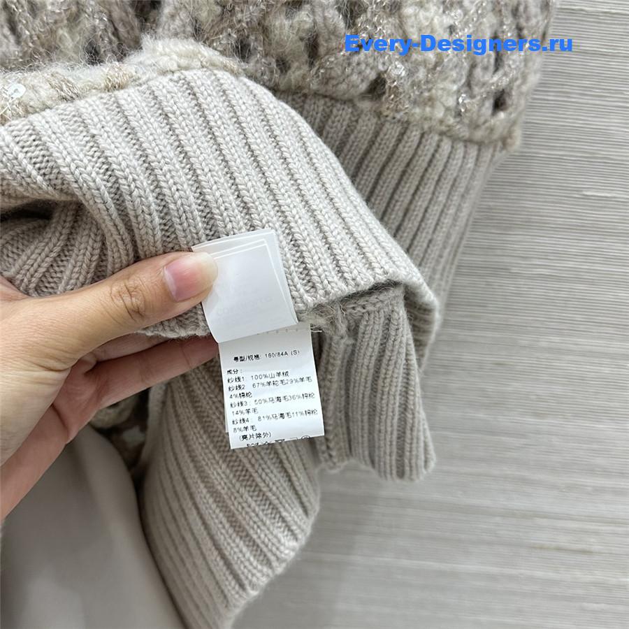 BC Gray Sequin Cashmere Dress