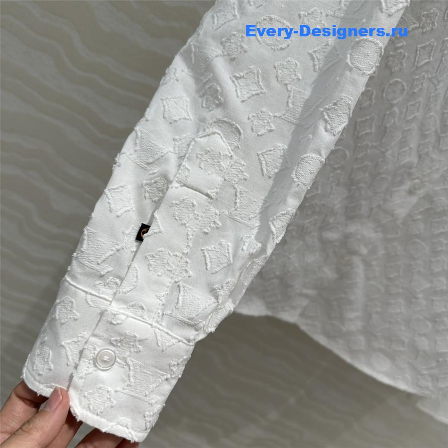 l0vis Vvtt0n white monogram shirt