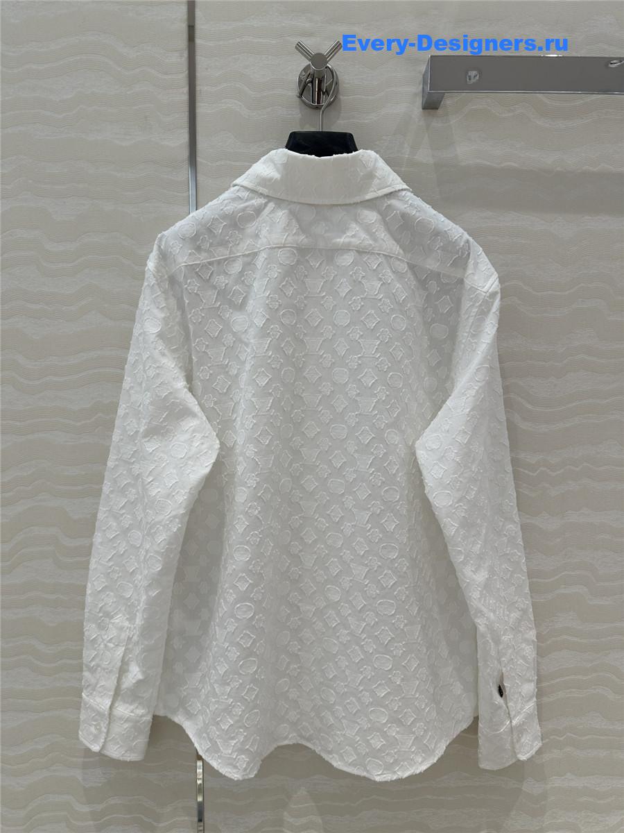 l0vis Vvtt0n white monogram shirt