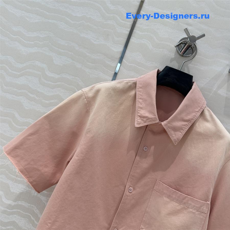 L0ew* x paula’s ibiza pink denim shirt