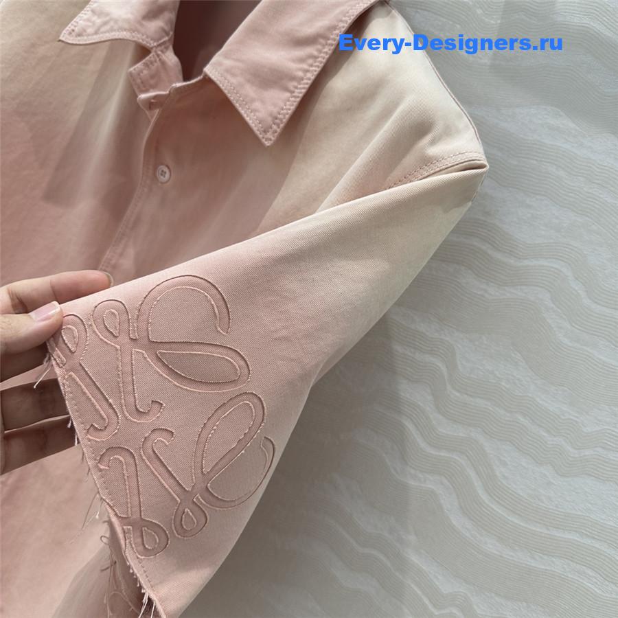 L0ew* x paula’s ibiza pink denim shirt