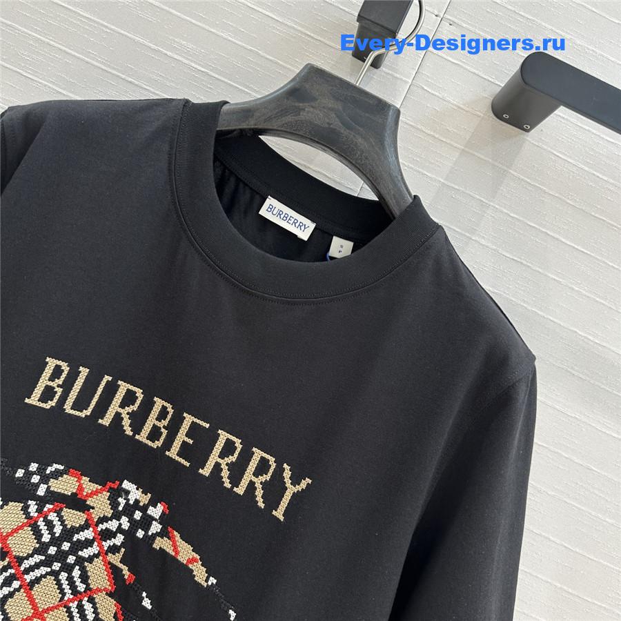 Bv*b*rry cross stitch t-shirt in black