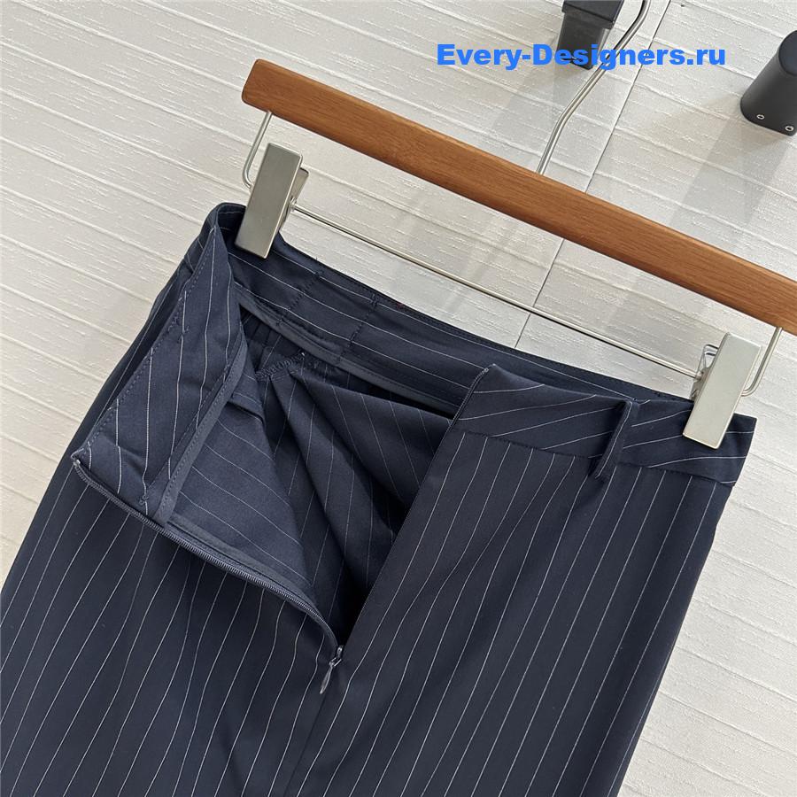 L0ew* draped leather skirt