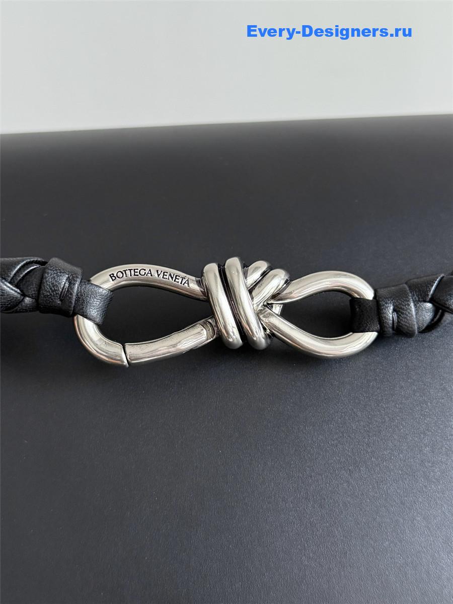 b0tt*ga Ven*ta andiamo black leather messenger bag