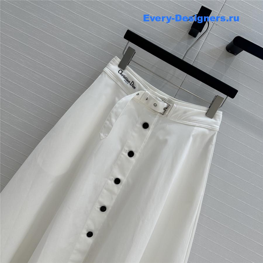 D10r white belted skirt