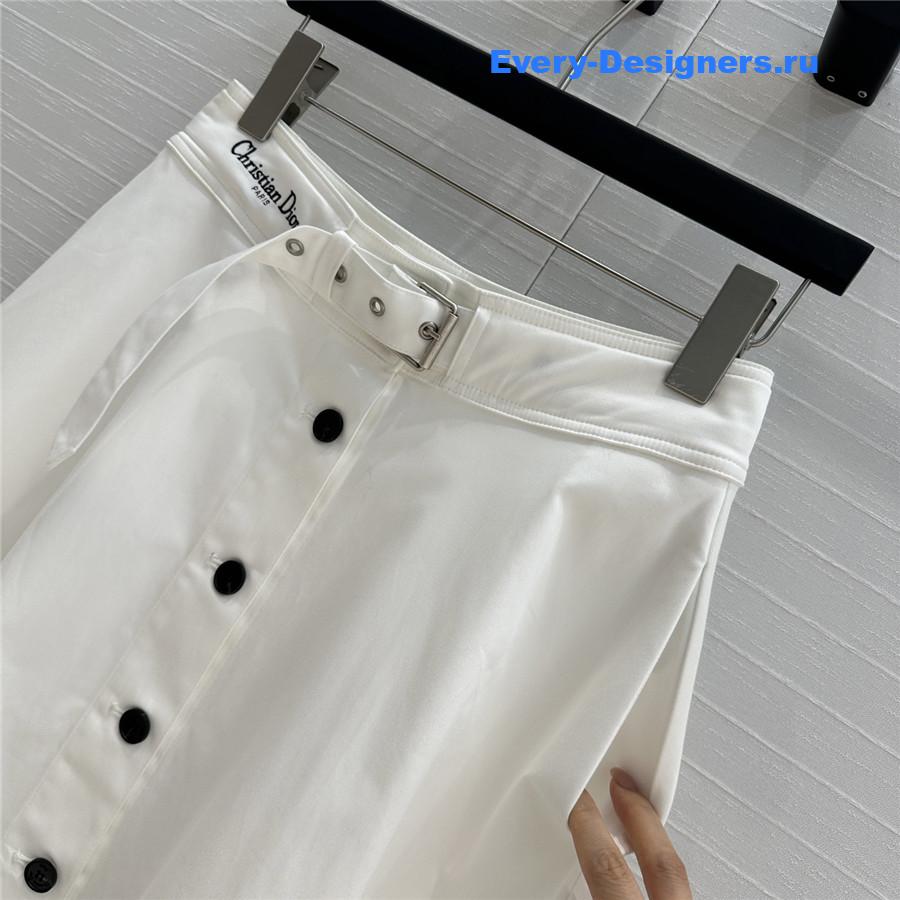 D10r white belted skirt