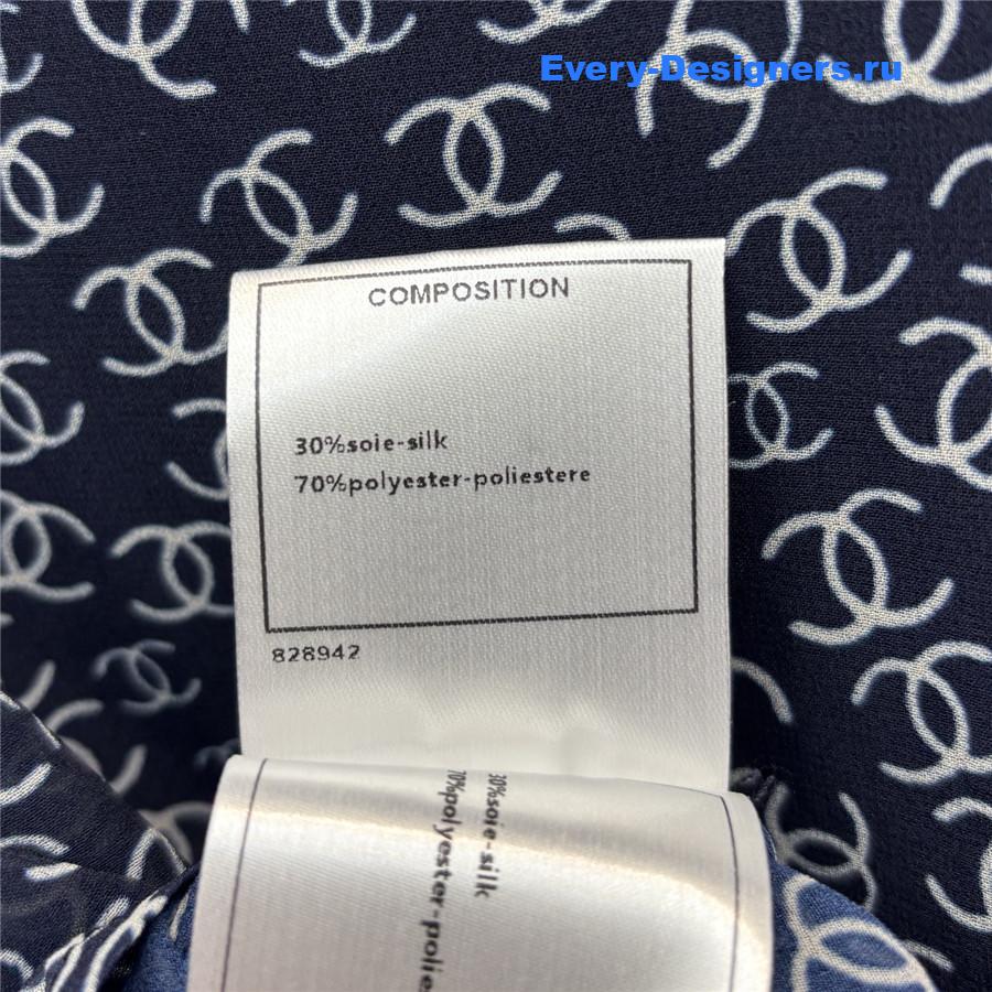 Ch**el logo print dark shirt