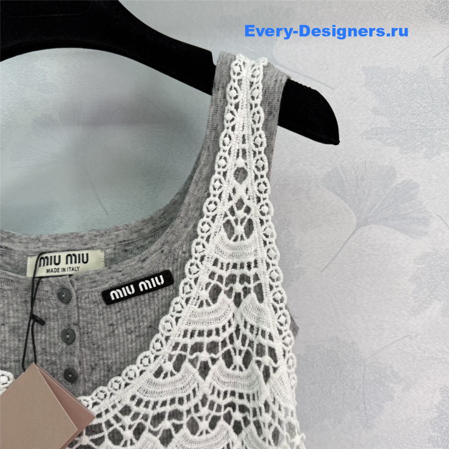 Miu Miu Lace Vest Dress Set
