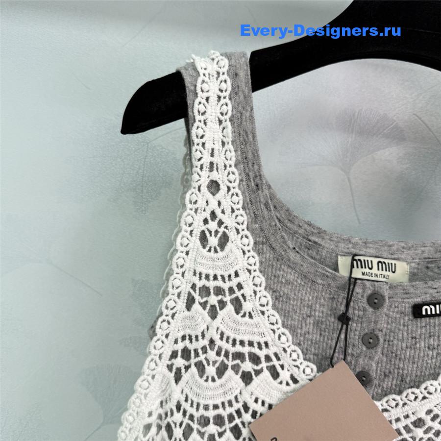 Miu Miu Lace Vest Dress Set