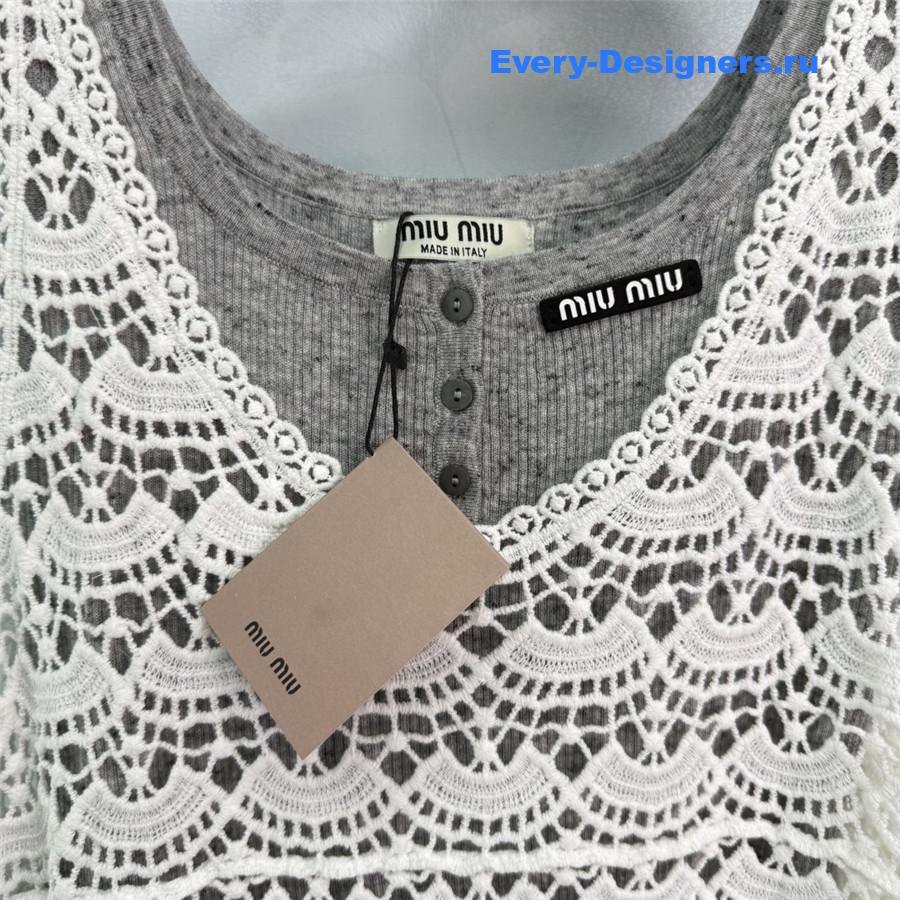 Miu Miu Lace Vest Dress Set