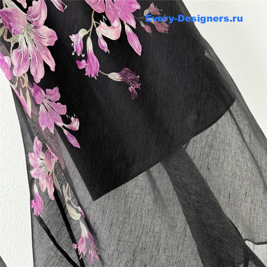 Zimm Dawning Ruffle Slip Dress in Black