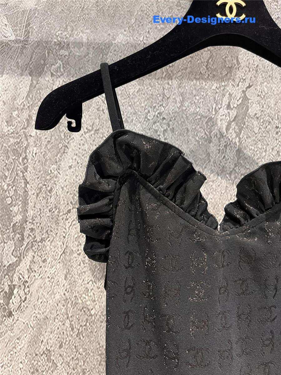 Ch**el black one-piece swimsuit