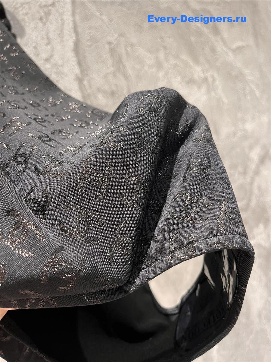 Ch**el black one-piece swimsuit