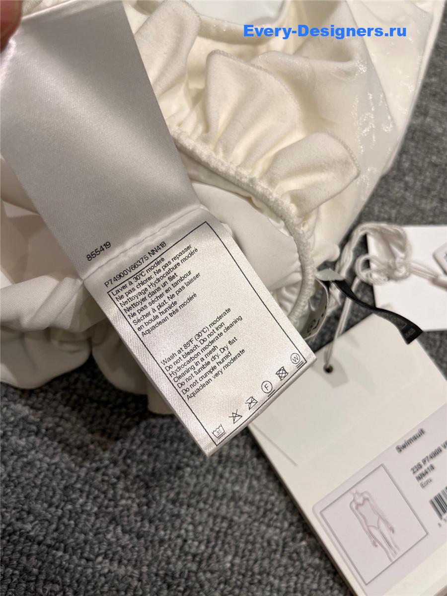 Ch**el white one-piece swimsuit