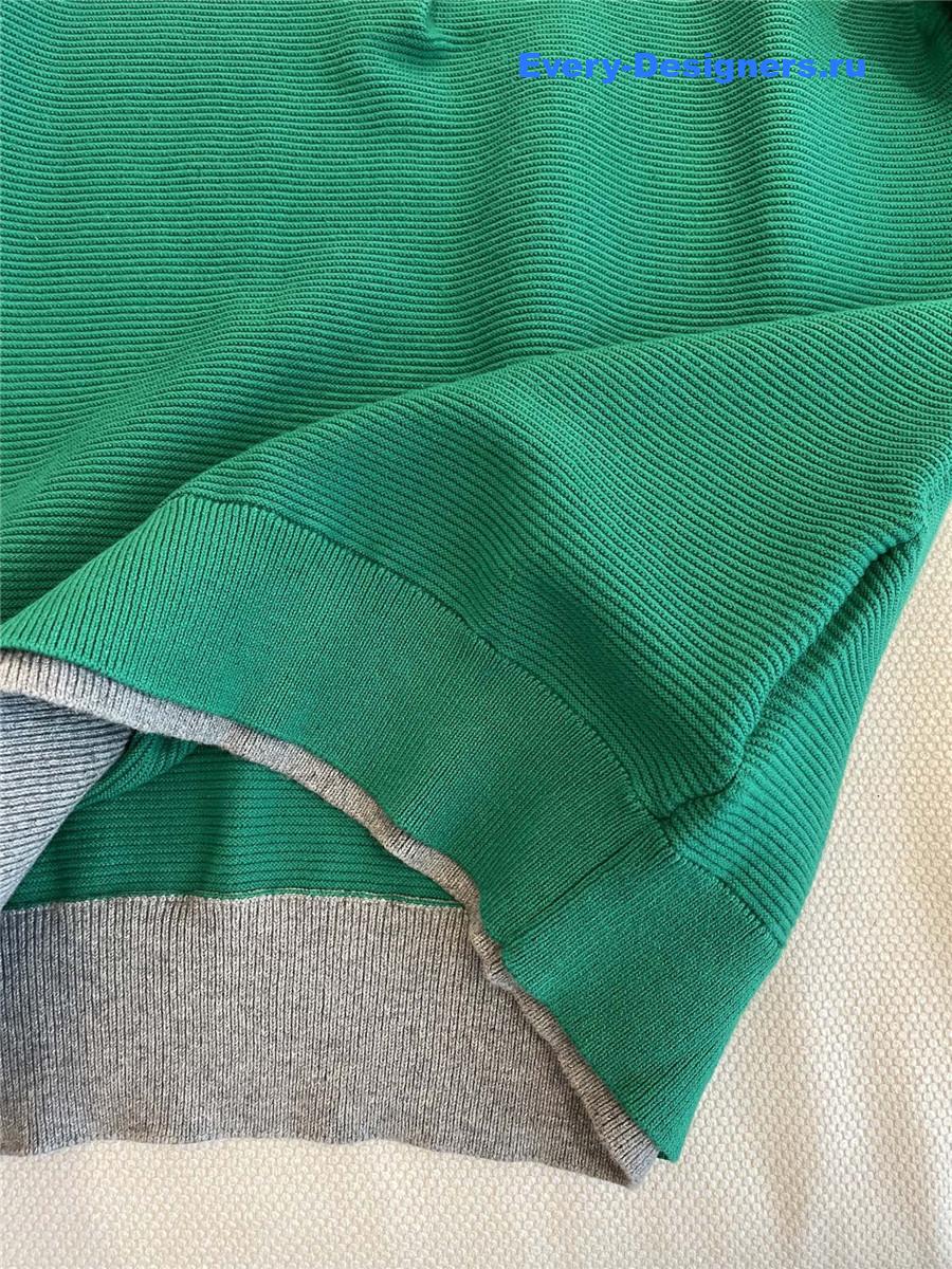 Miu Miu Green Knitted Polo Shirt