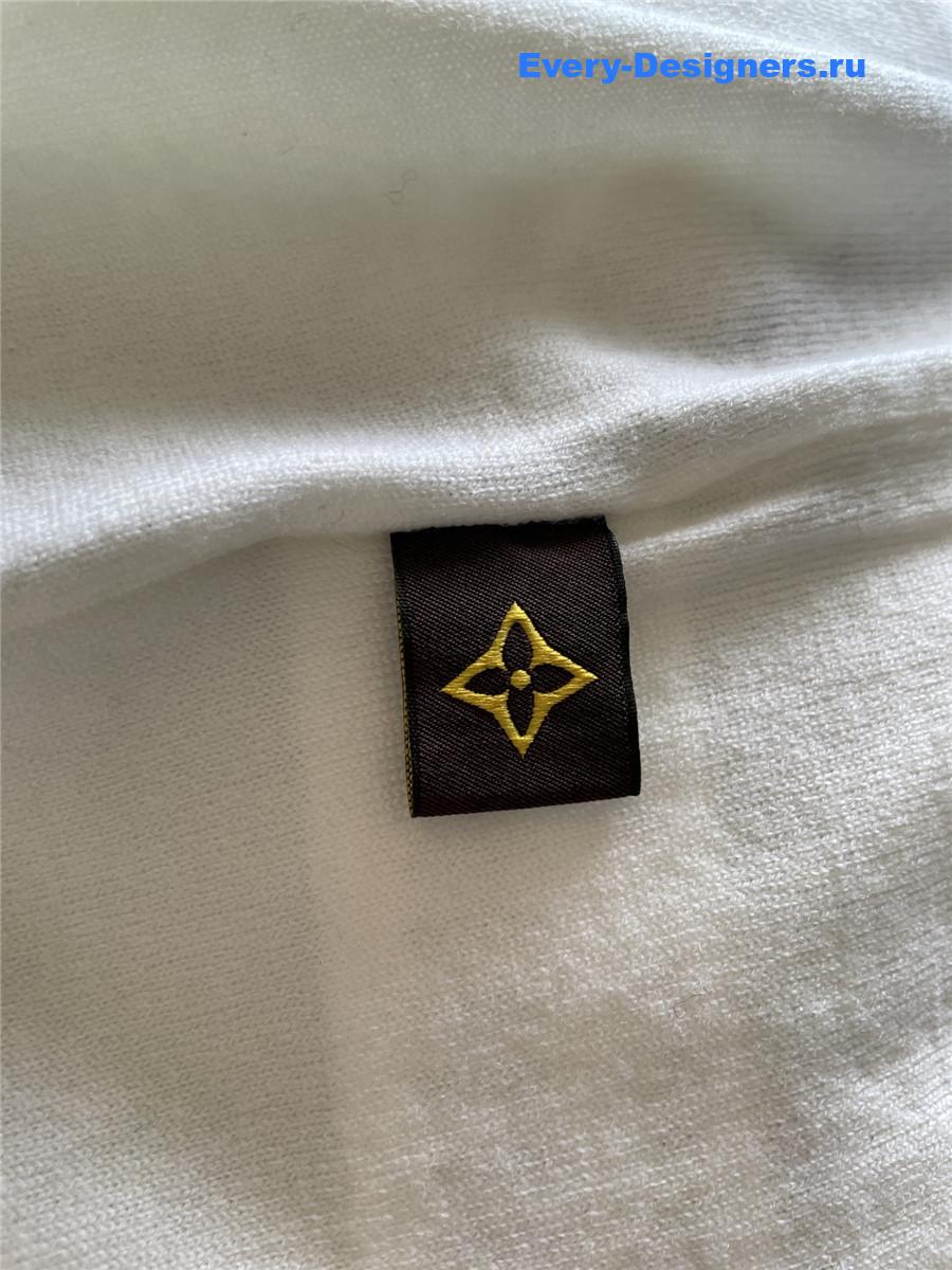 l0vis Vvtt0n nautical knit top white