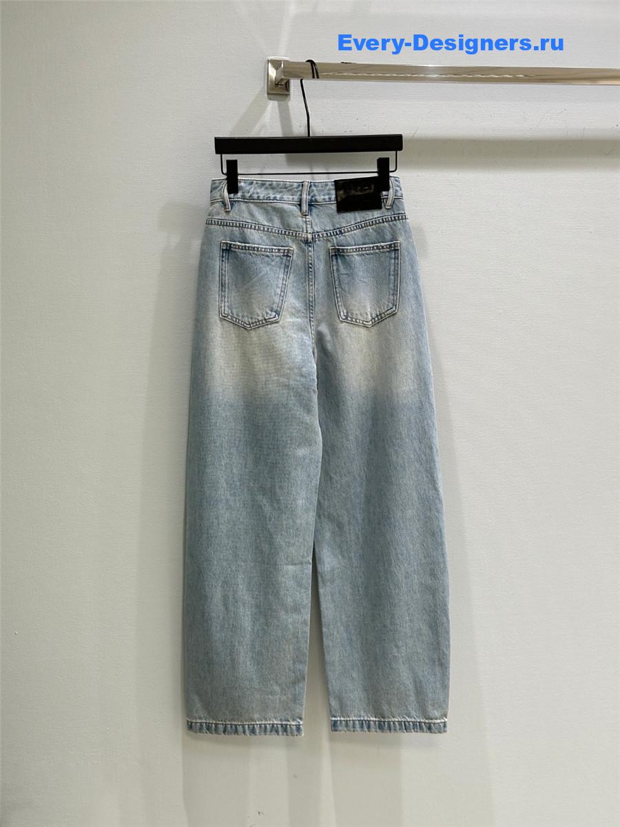 A1exa*der wang rhinestone light blue jeans