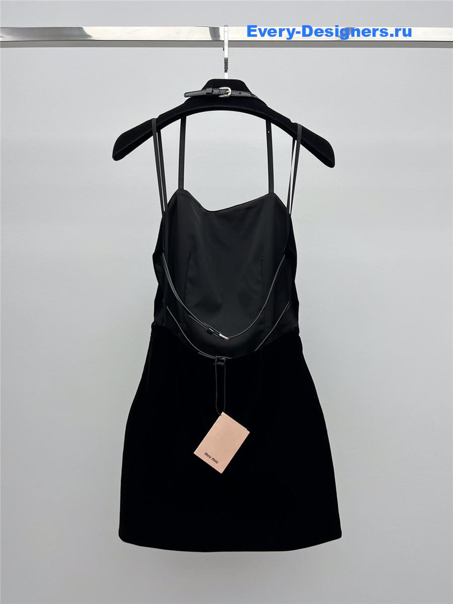 Miu Miu Velvet Mini-Dress