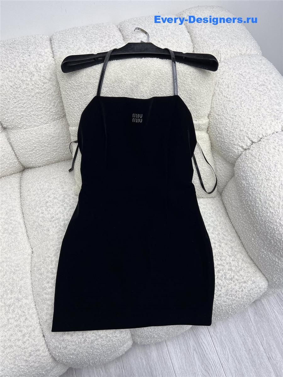 Miu Miu Velvet Mini-Dress