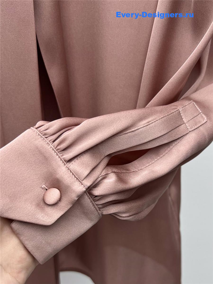 Sa1nt Lau*nt silk charmeuse blouse