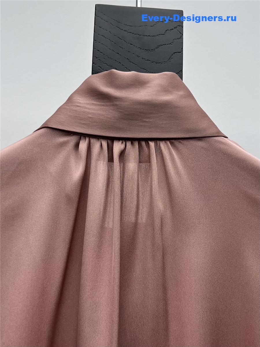 Sa1nt Lau*nt silk charmeuse blouse