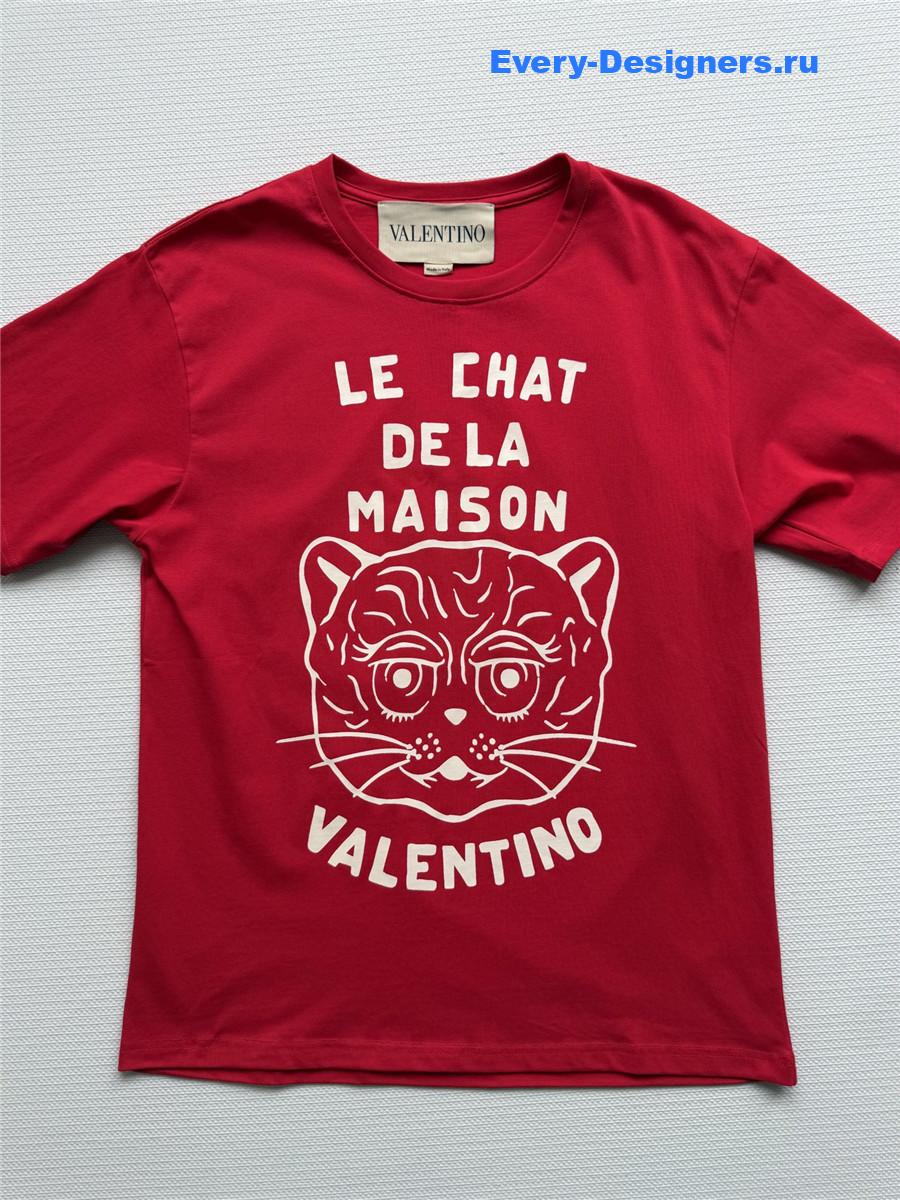 va1e*ntin0 red chat de la Ma1s0n cotton tee