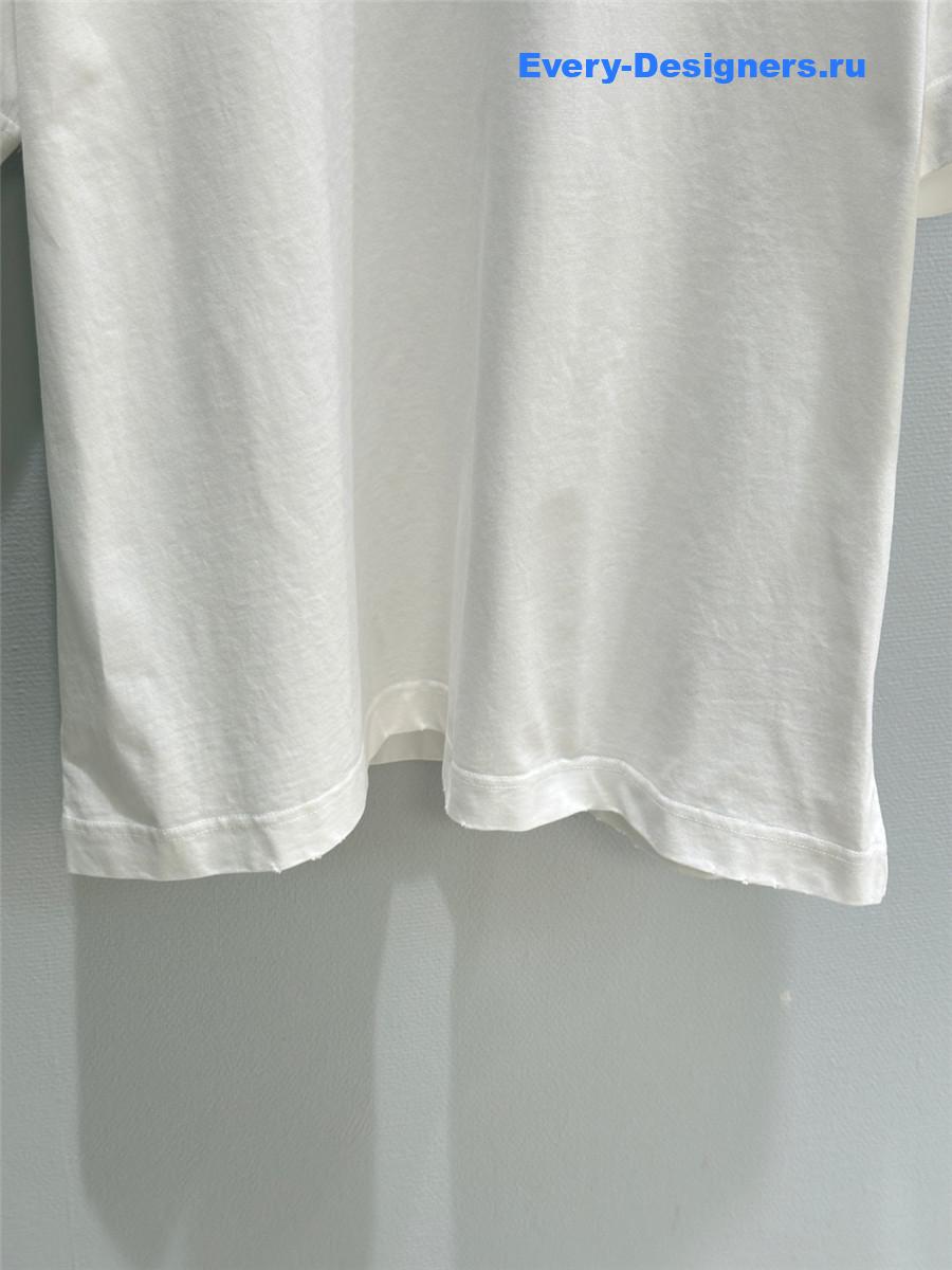 Givenchy Mint White Logo Tee