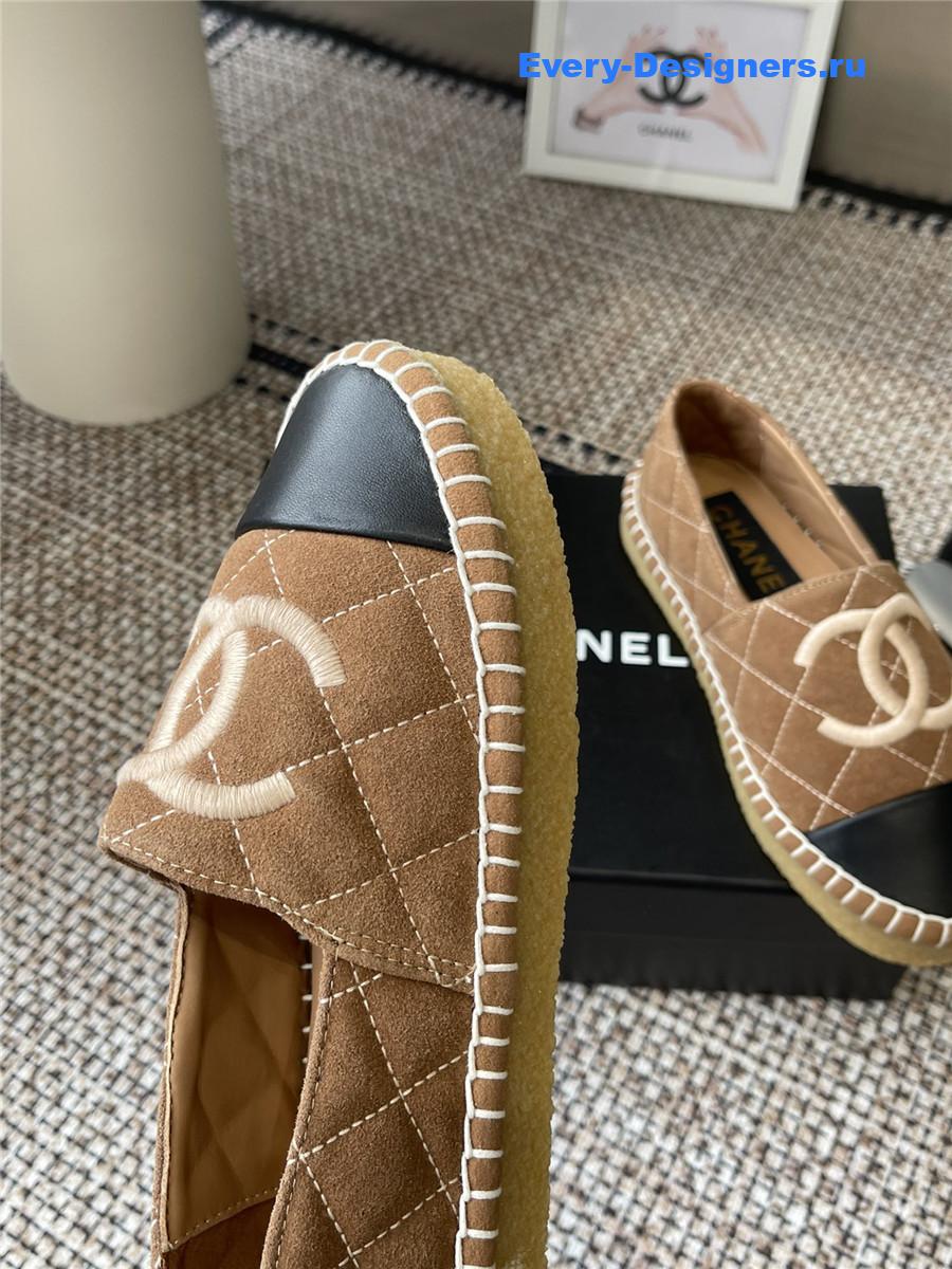 Ch**el classic lambskin espadrilles flats