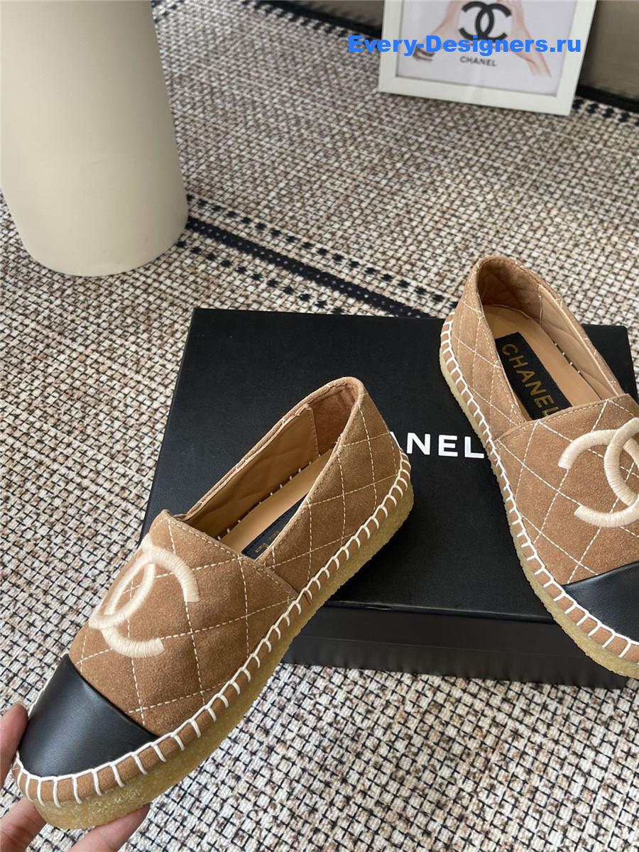 Ch**el classic lambskin espadrilles flats