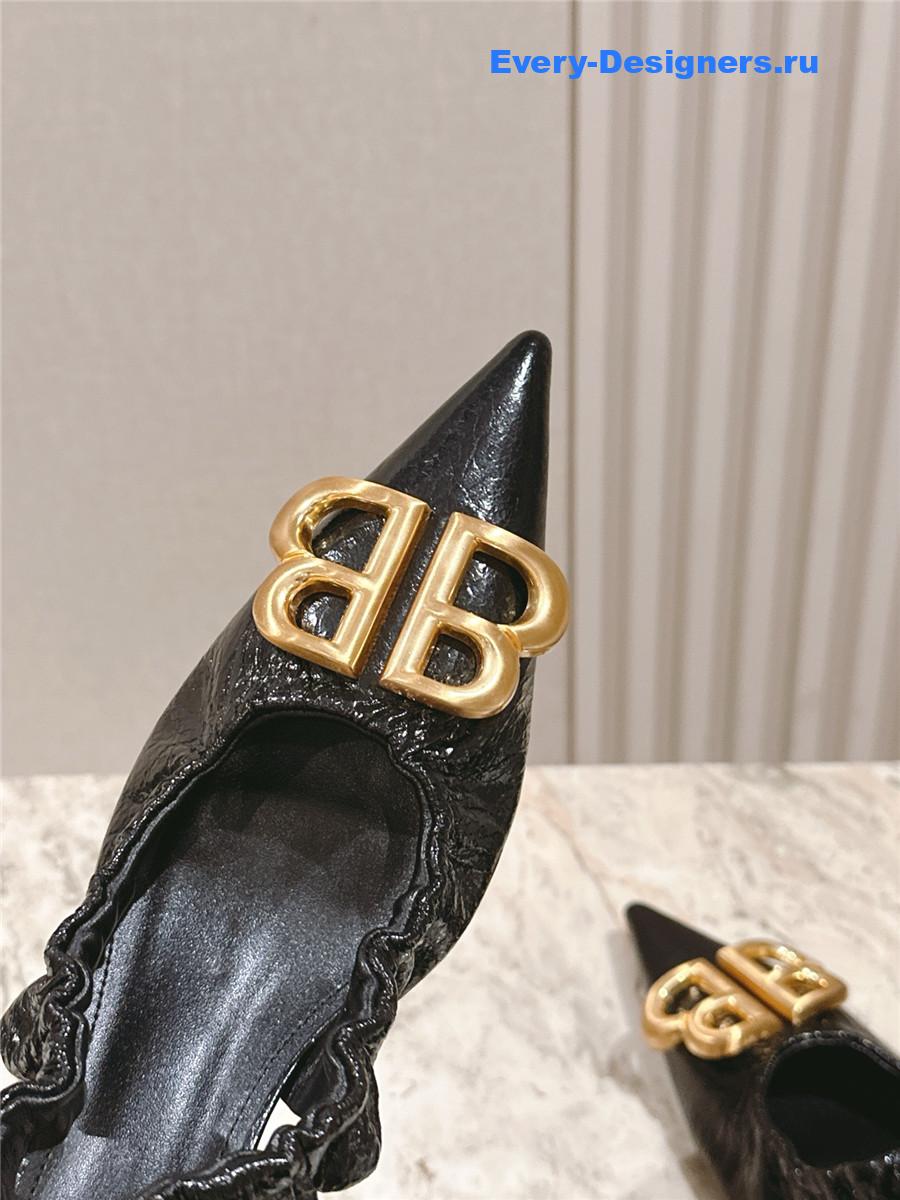 Ba1en*iaga monaco 50mm slingback in black