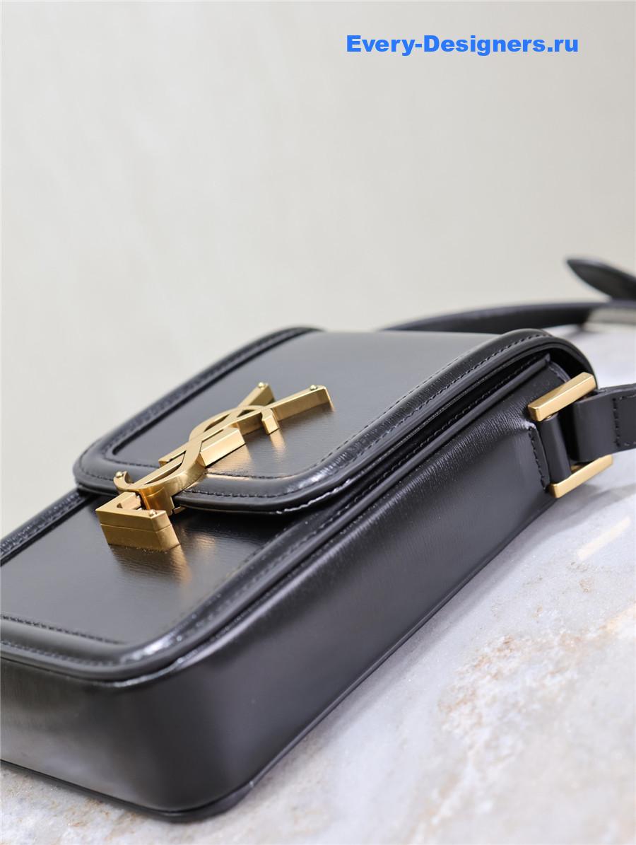 Sa1nt Lau*nt solferino mini black leather messenger bag