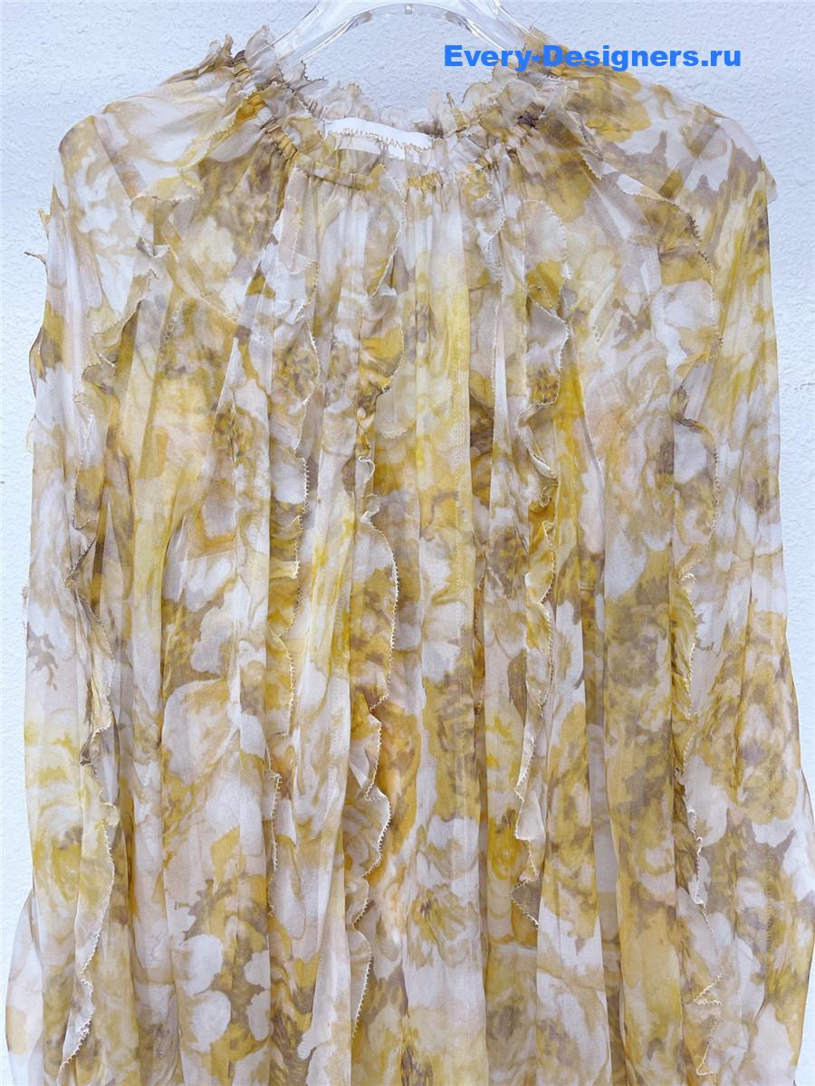 Zimm Butterfly Appliqué Blouse