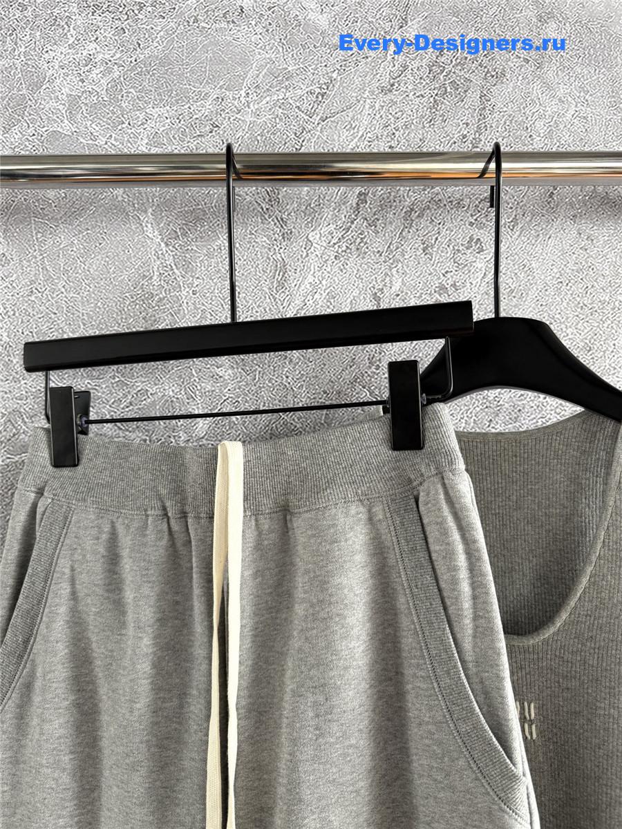 Miu Miu Grey Sports Sweatpants