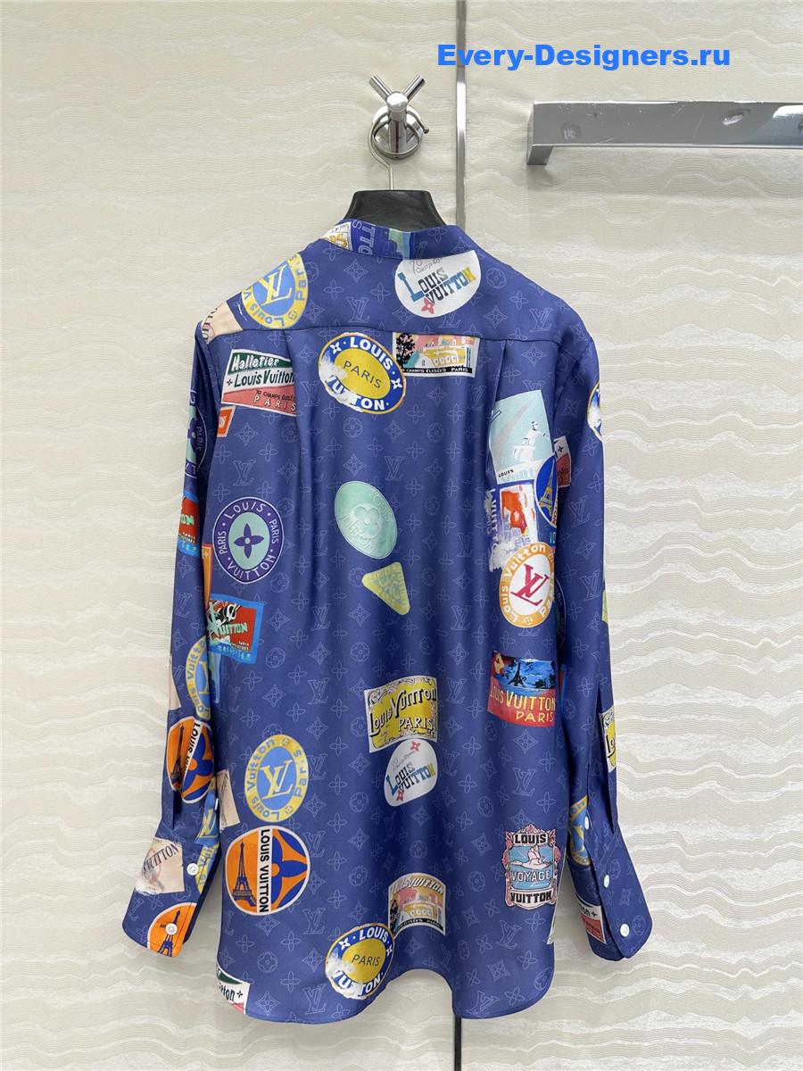 l0vis Vvtt0n mahina silk shirt blue