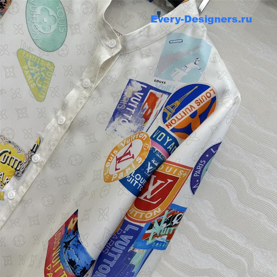 l0vis Vvtt0n mahina silk shirt white