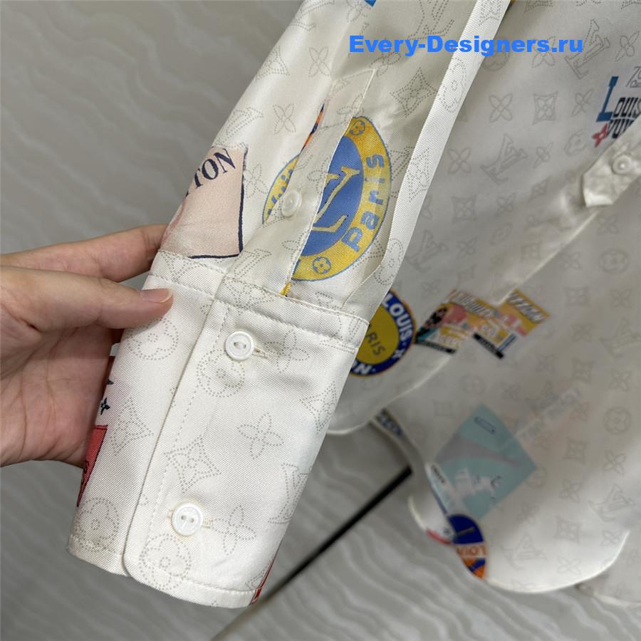 l0vis Vvtt0n mahina silk shirt white